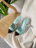 Chanel Slingbacks in Goatskin and Mixed Fibers