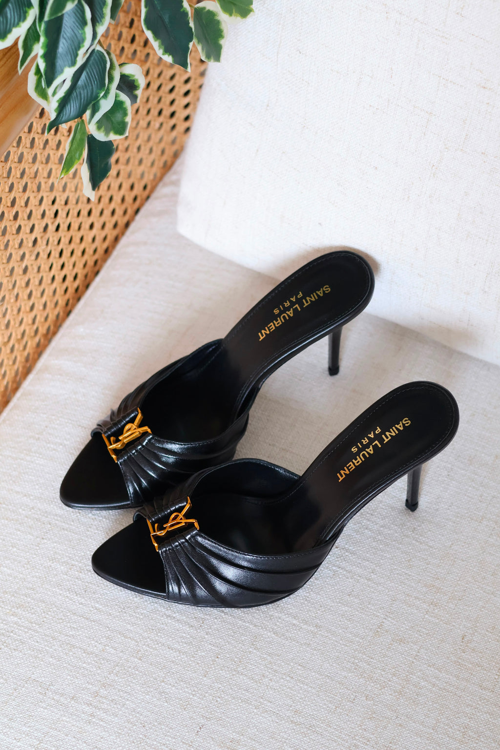 Saint Laurent Babylone Mules