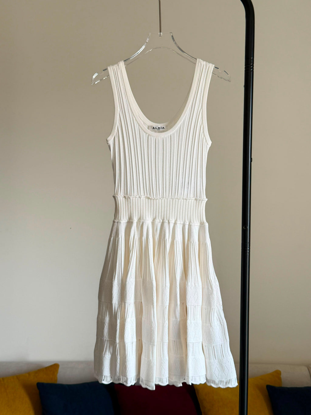 Alaia Fluid Knitted Mini Dress
