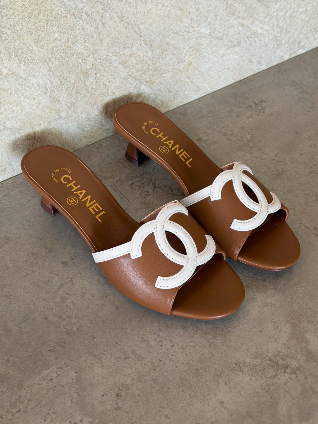 Chanel Low-Heel Mules