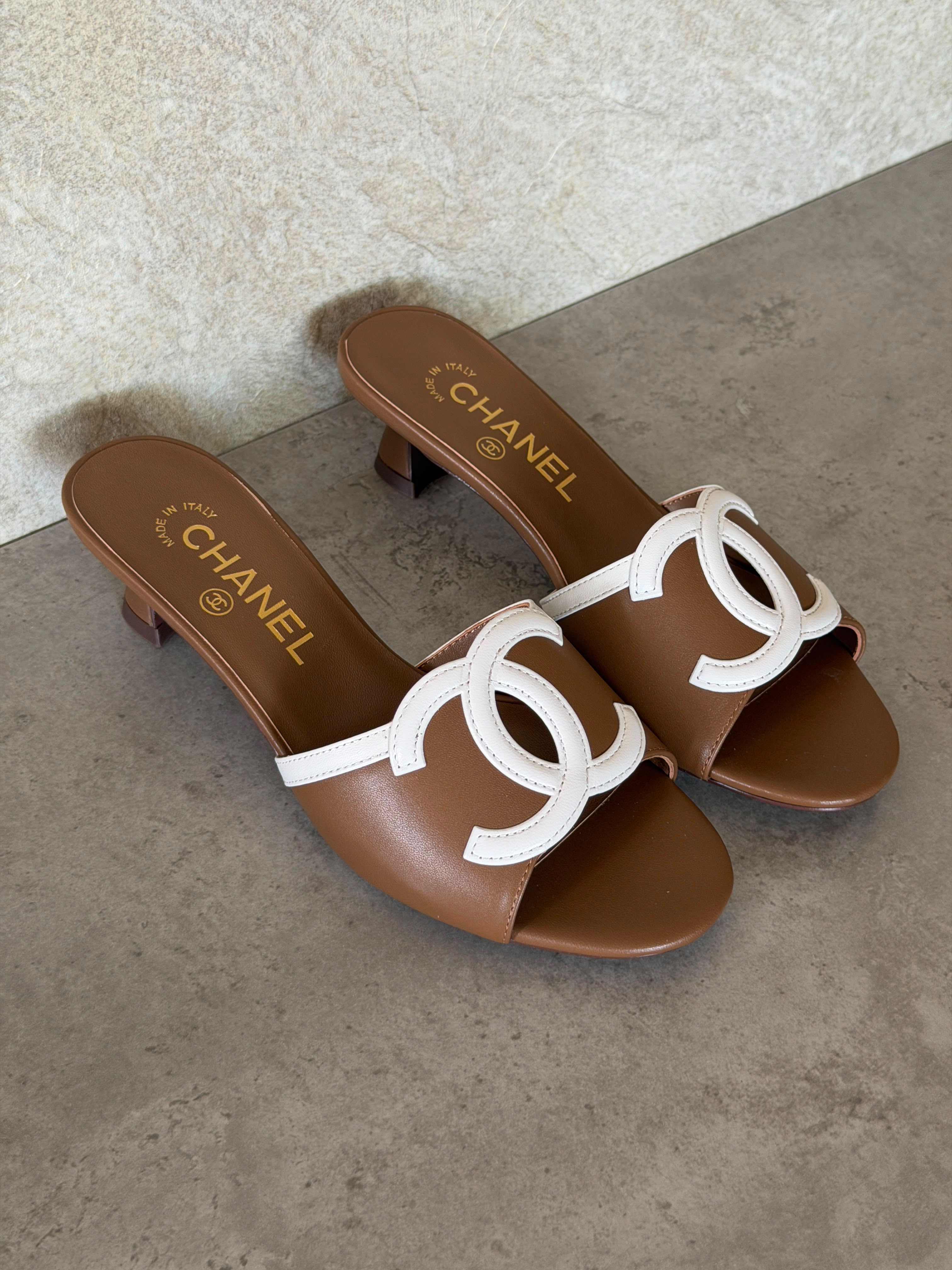 Chanel Low-Heel Mules