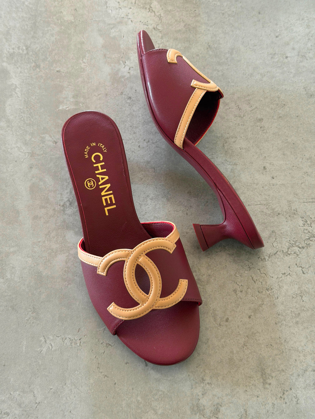 Chanel Low-Heel Mules