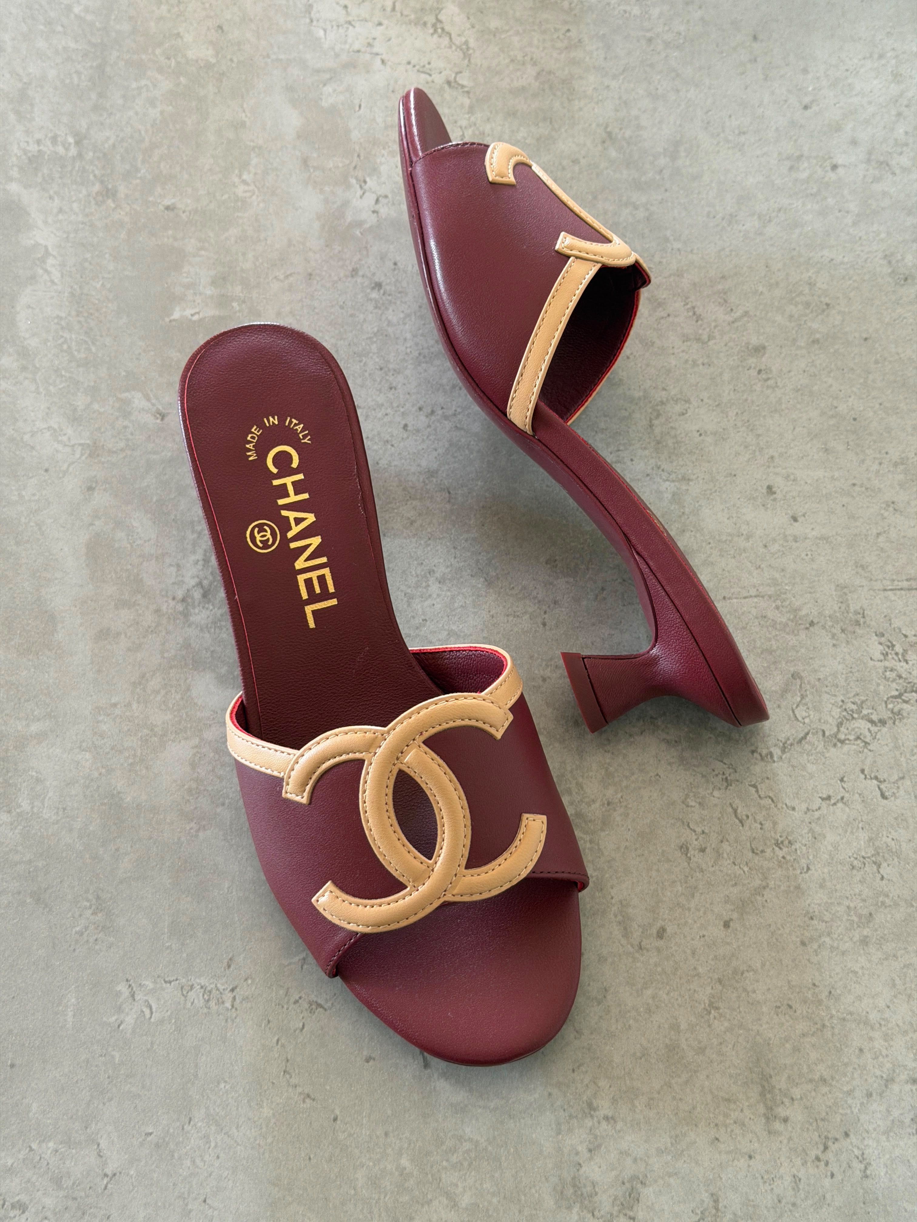 Chanel Low-Heel Mules