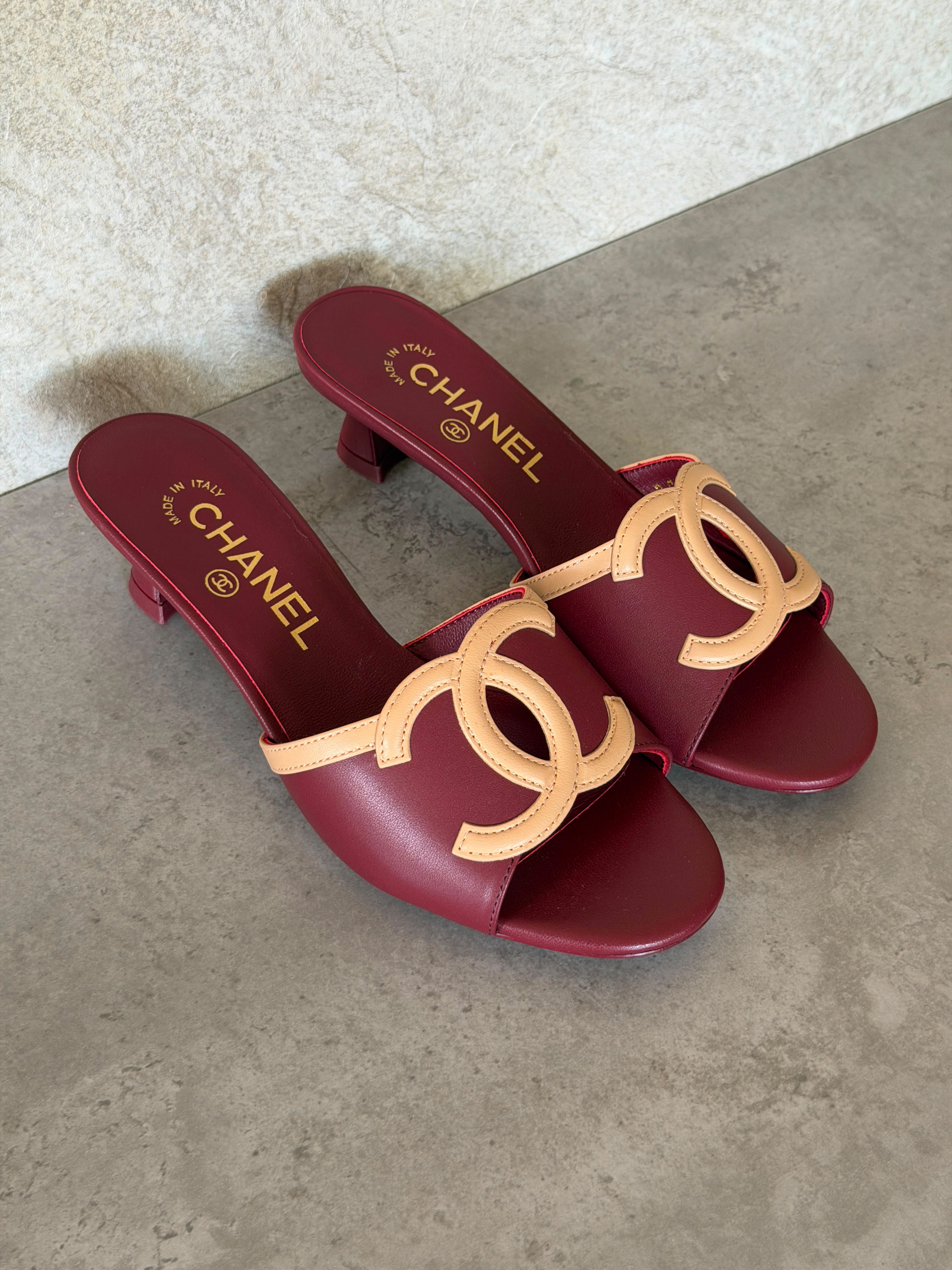 Chanel Low-Heel Mules