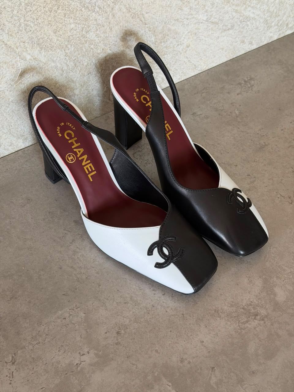 Chanel Slingback Two-Tone Pumps
