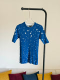 Chanel Short-Sleeve Rib-Knit Sweater