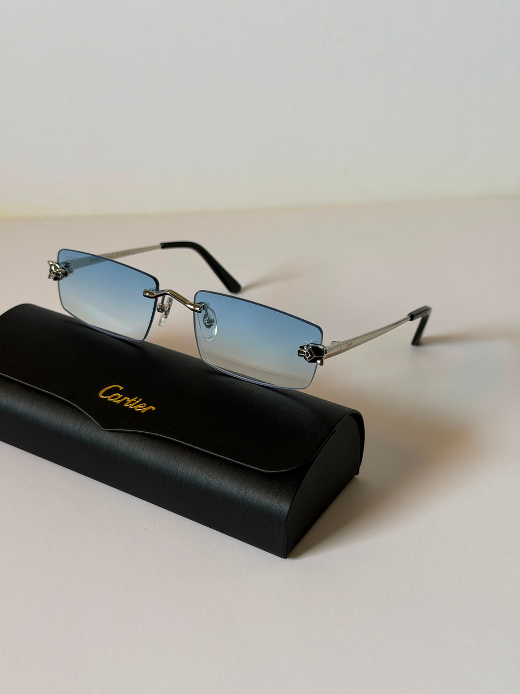 Panthère de Cartier Rimless Sunglasses