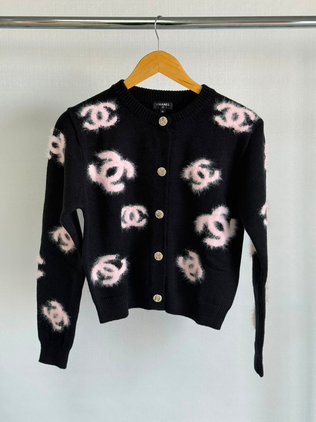 Chanel Knit Cardigan Accented