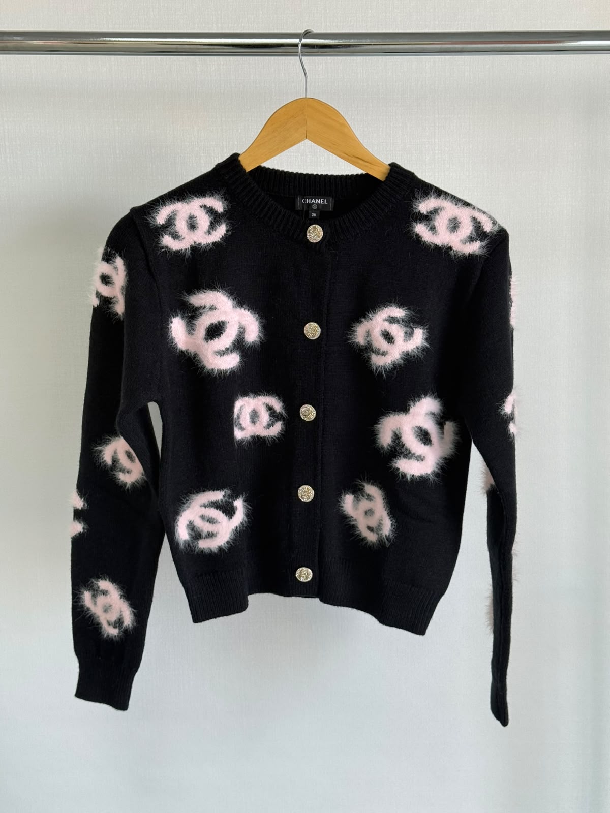Chanel Knit Cardigan Accented