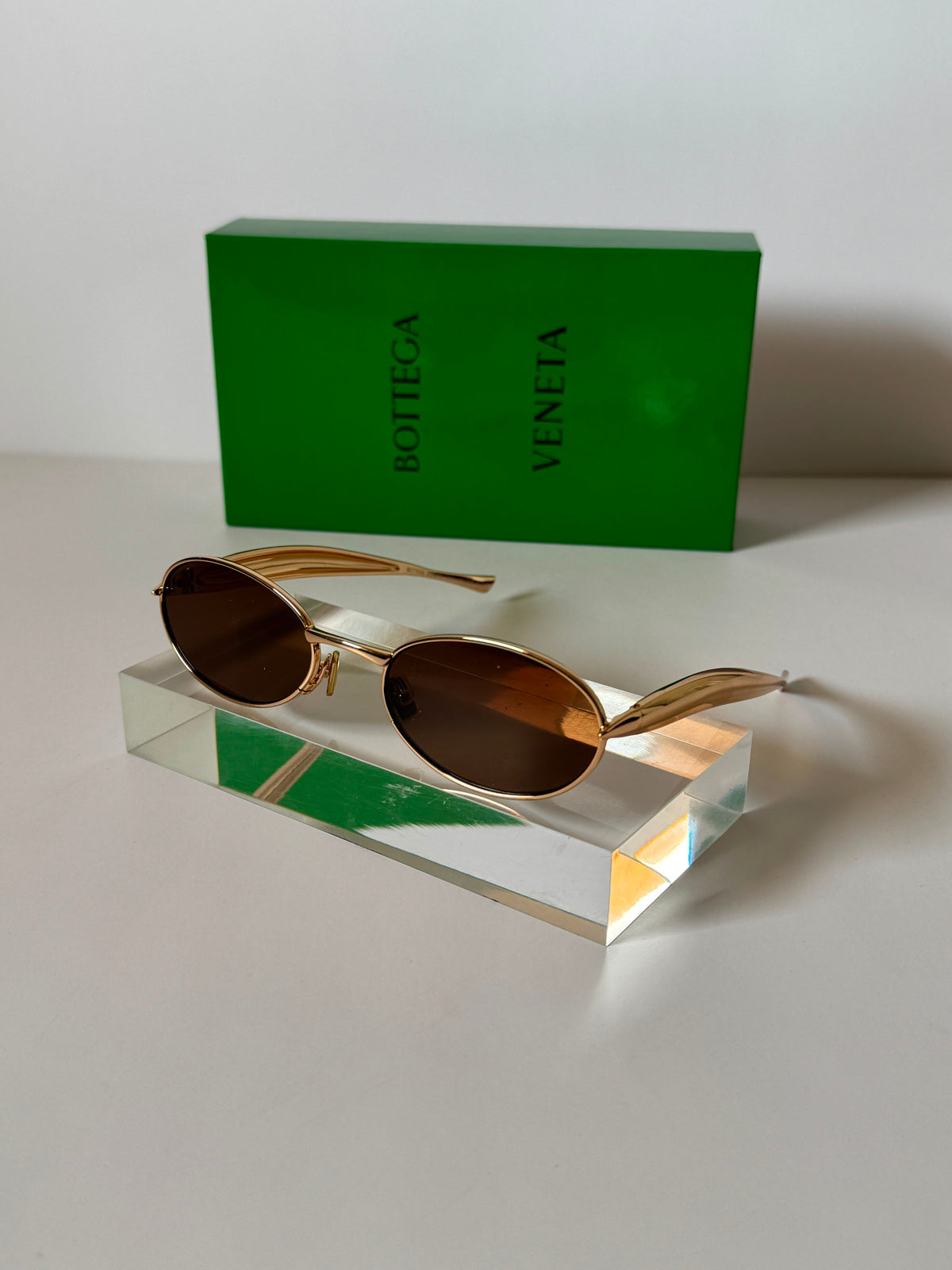 Bottega Veneta Sardine Oval Sunglasses