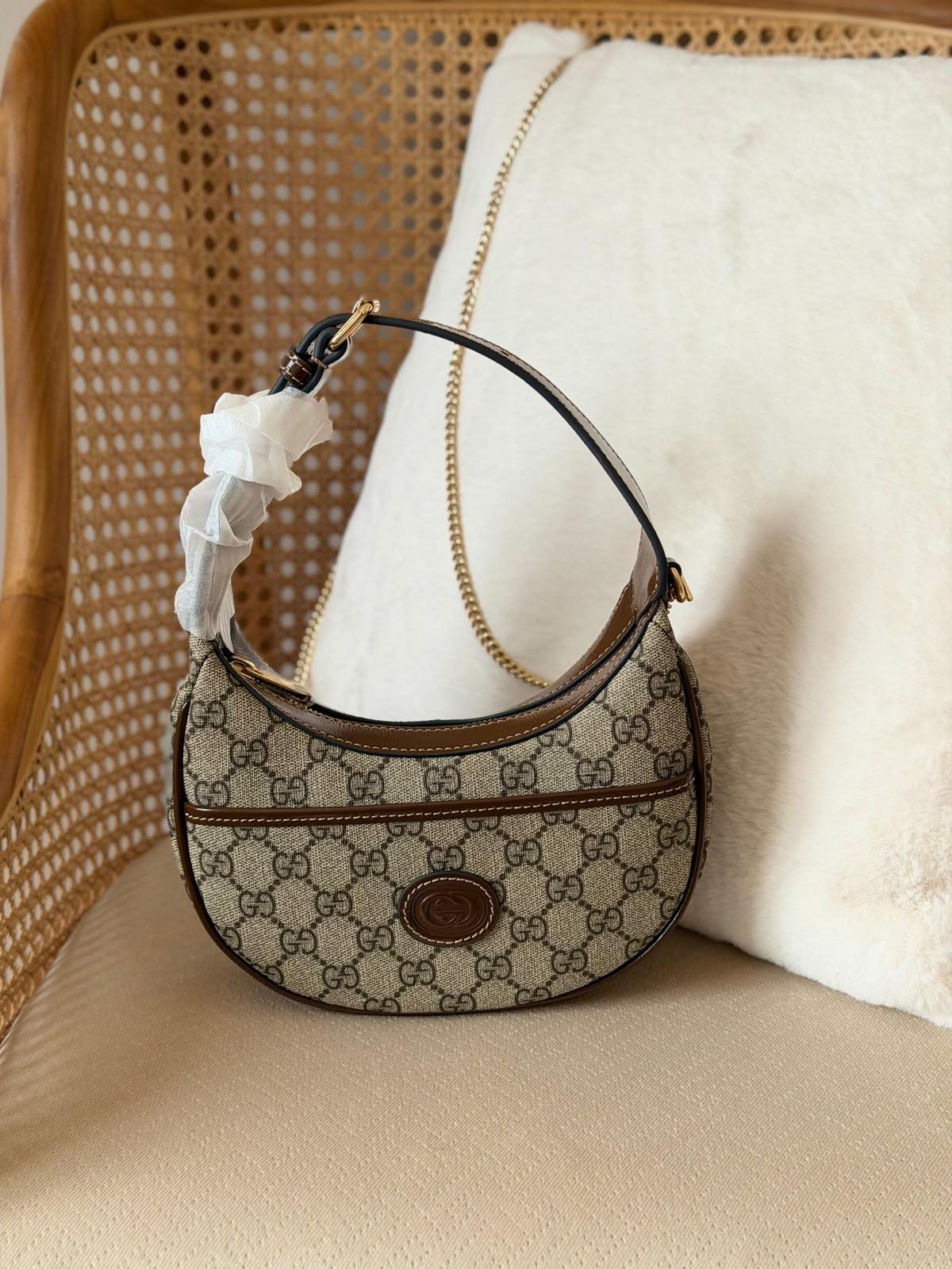 Gucci GG Marmont Half-Moon-Shaped Mini Bag
