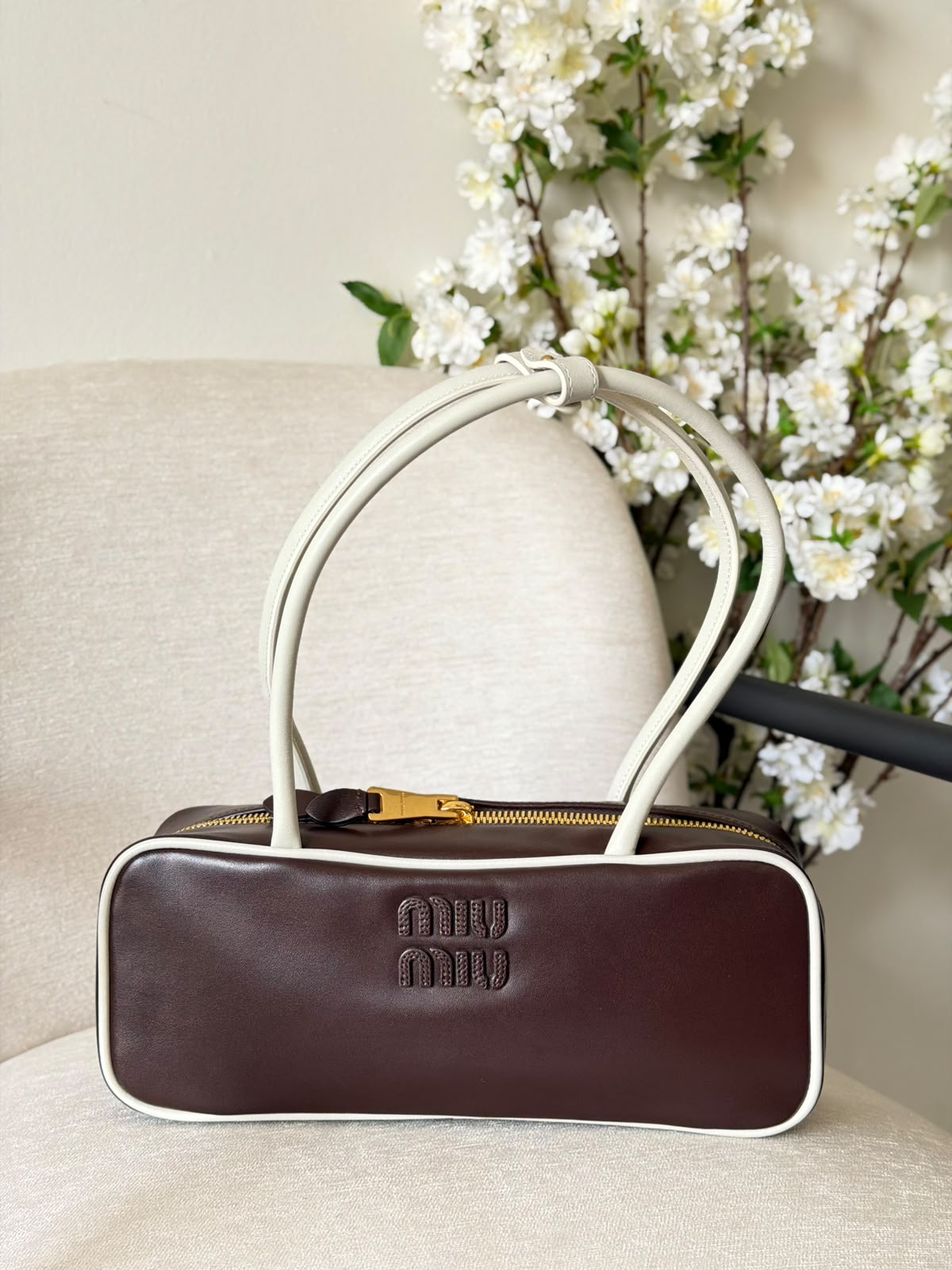 Miu Miu Leather Patchwork Beau Bag