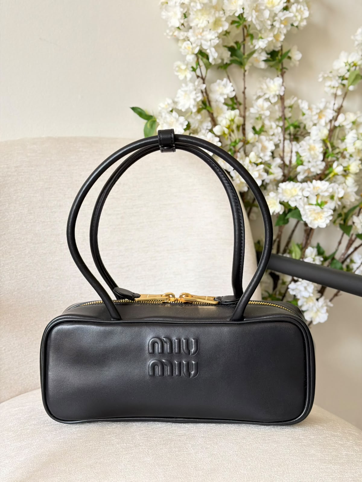 Miu Miu Leather Patchwork Beau Bag