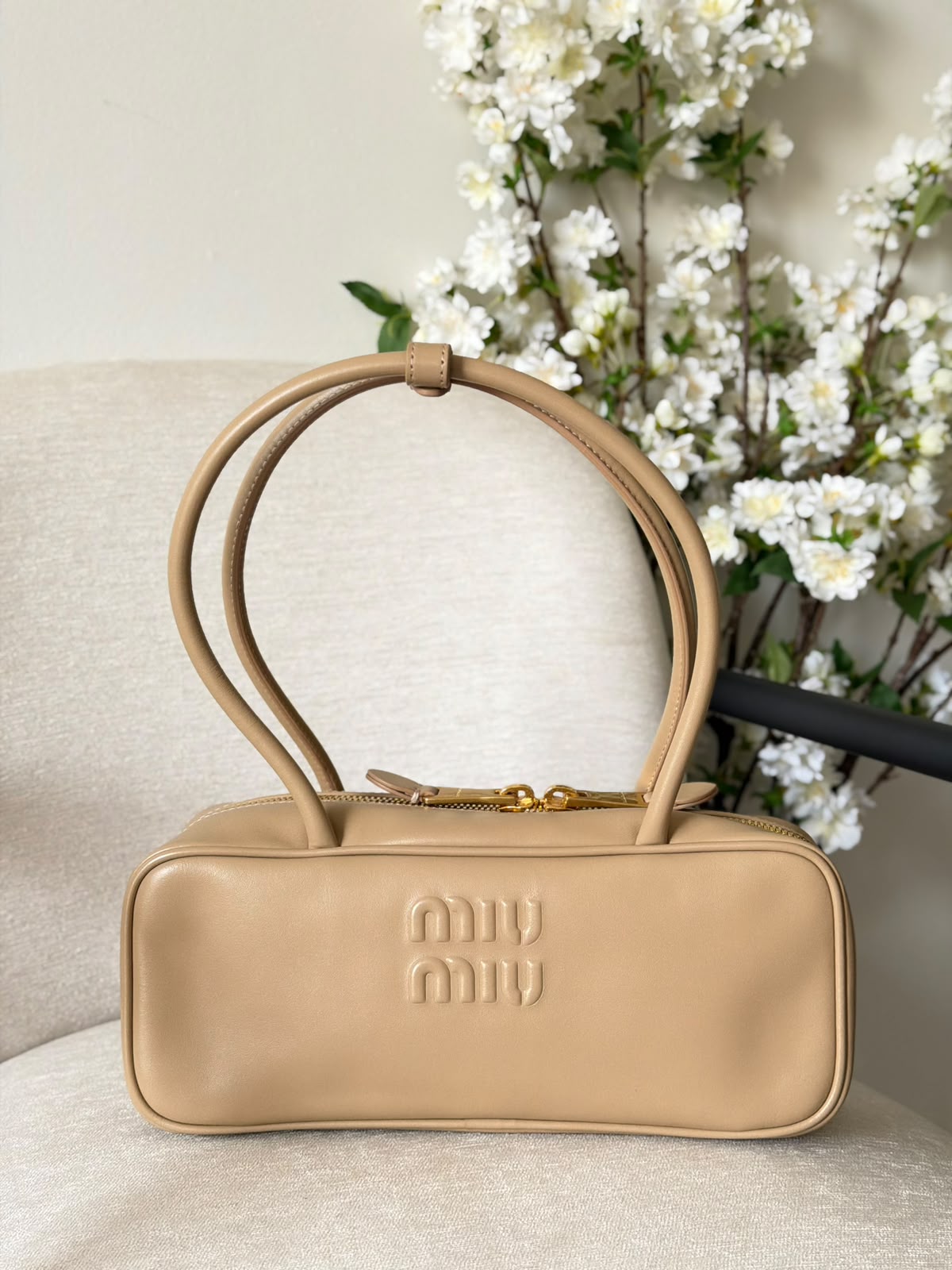 Miu Miu Leather Patchwork Beau Bag