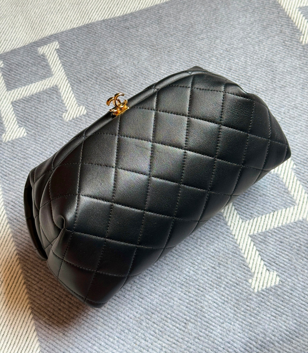 Chanel Quilted Lambskin Clutch