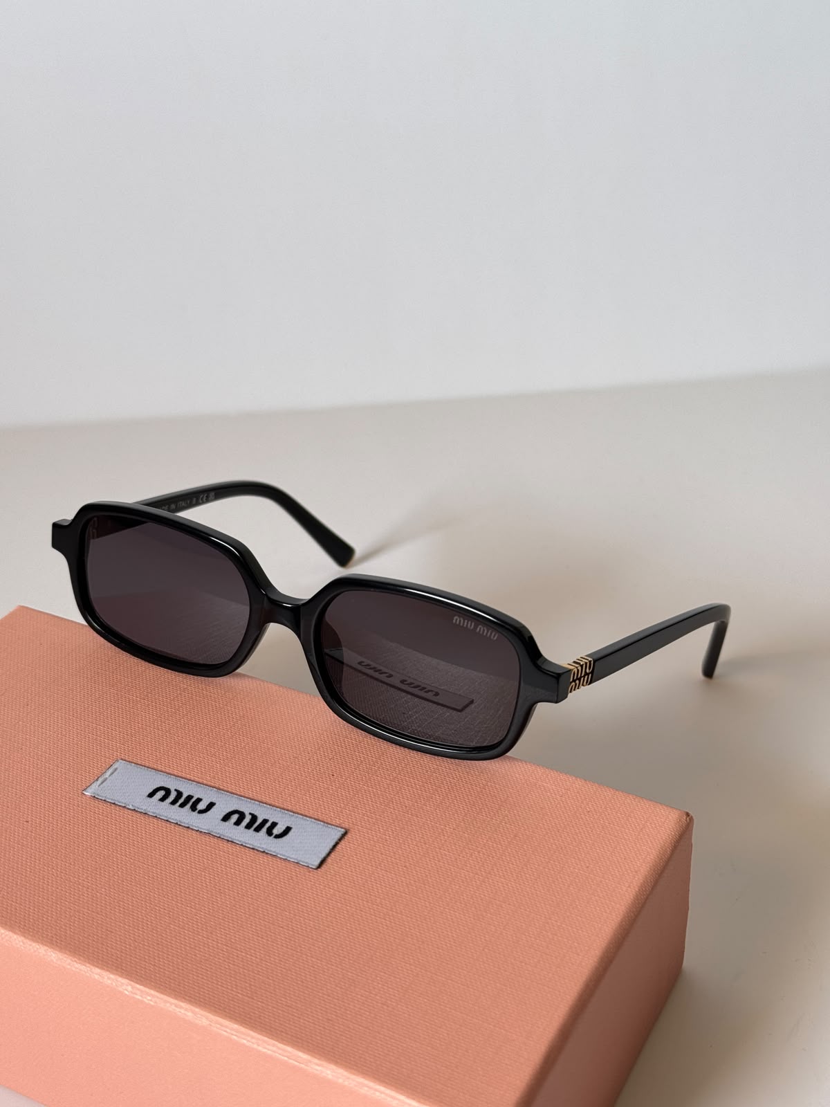 Miu Miu Regard Rectangle-Frame Sunglasses