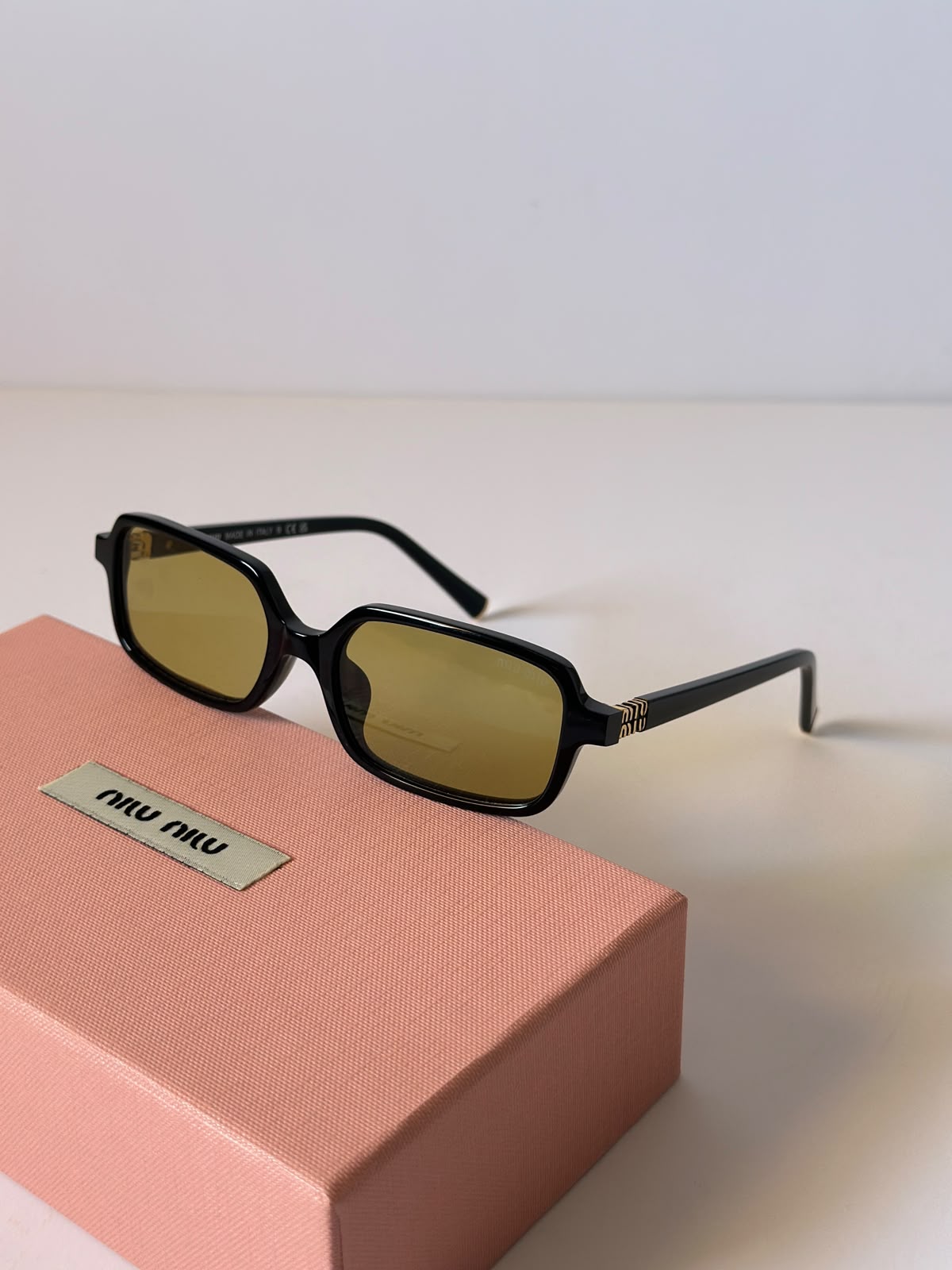 Miu Miu Regard Rectangle-Frame Sunglasses