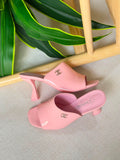 Chanel Patent Calfskin Heeled Mules