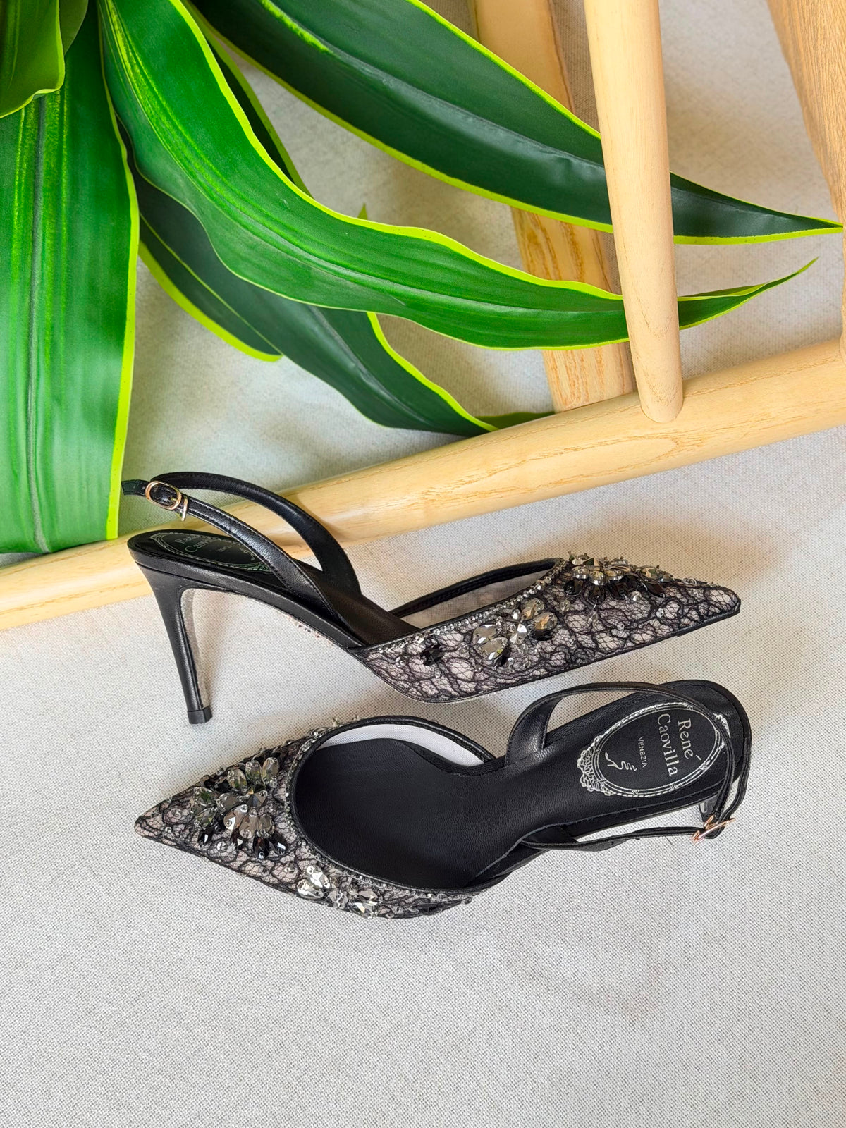 Rene Caovilla Veneziana Slingback Pumps