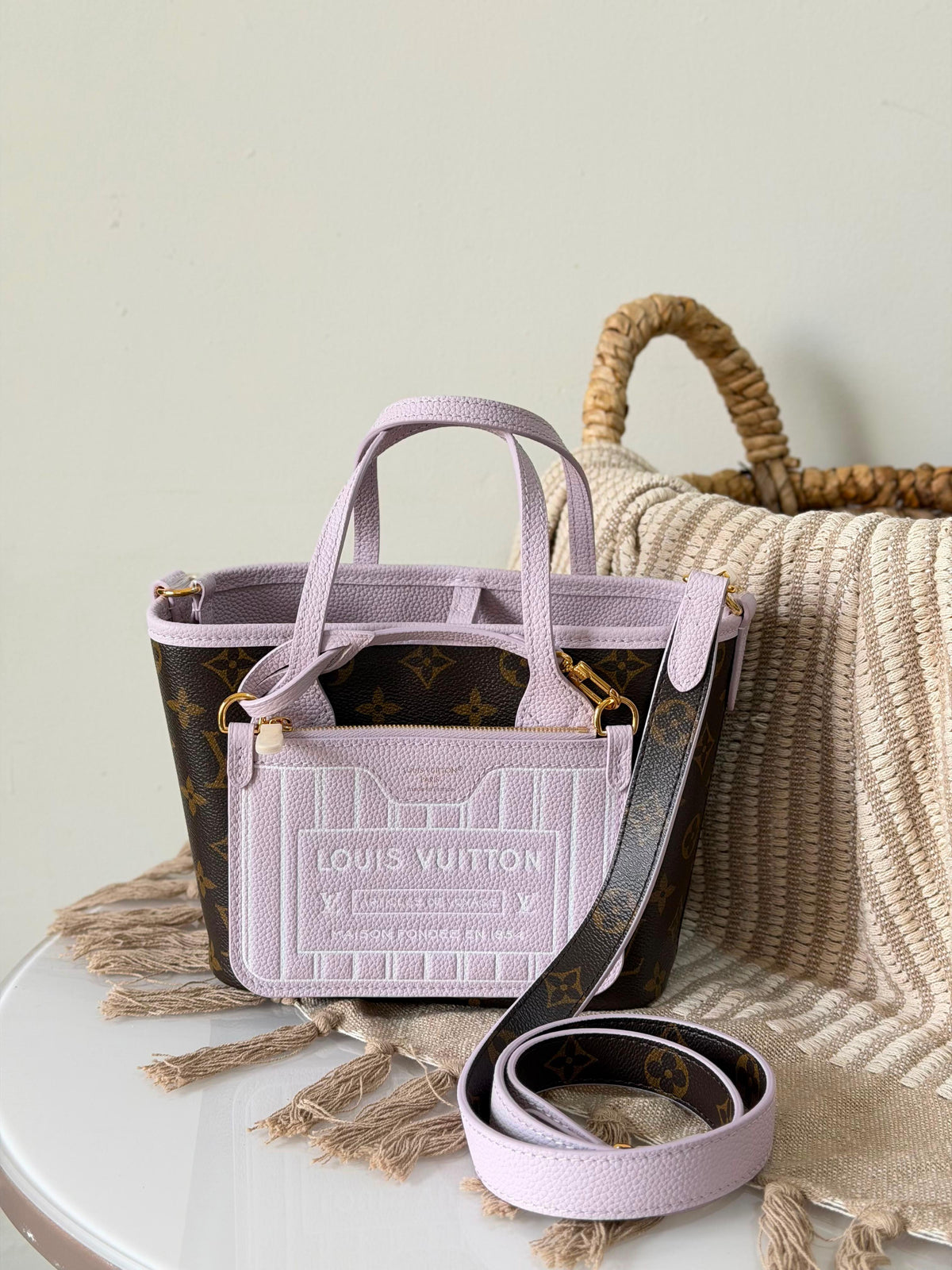 Louis Vuitton Neverfull Bandoulière Inside Out BB Bag