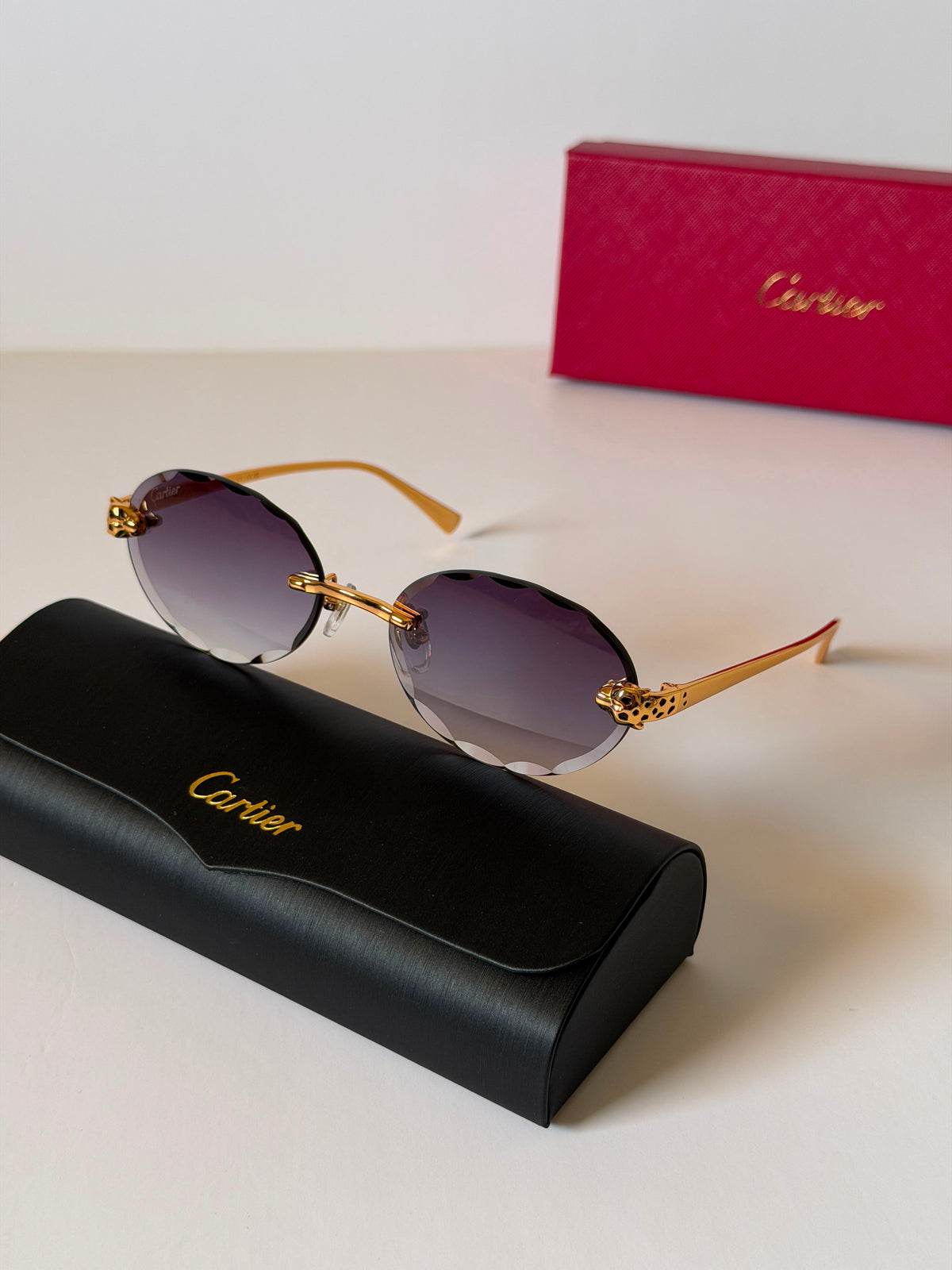 Cartier Rimless Oval Sunglasses