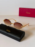 Cartier Rimless Oval Sunglasses