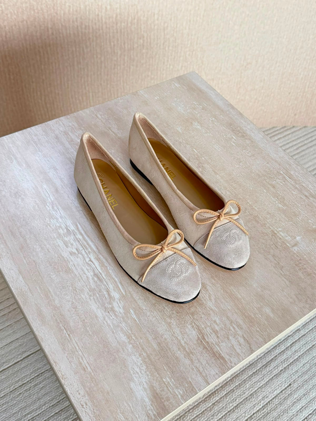 Chanel Suede Ballet Flats