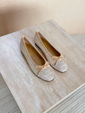 Chanel Suede Ballet Flats