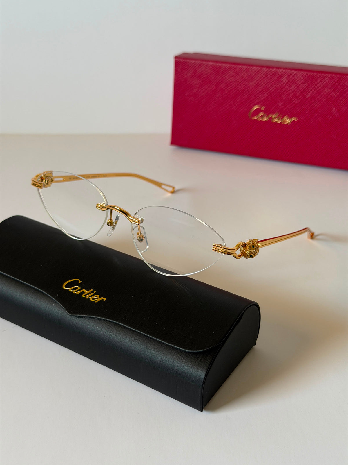 Cartier Panthère de Cartier Rimless Optical Glasses