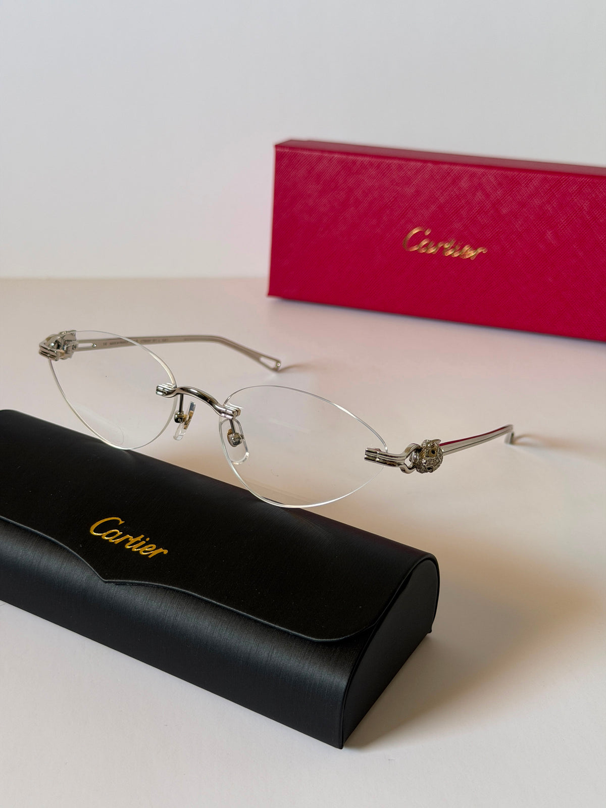Cartier Panthère de Cartier Rimless Optical Glasses