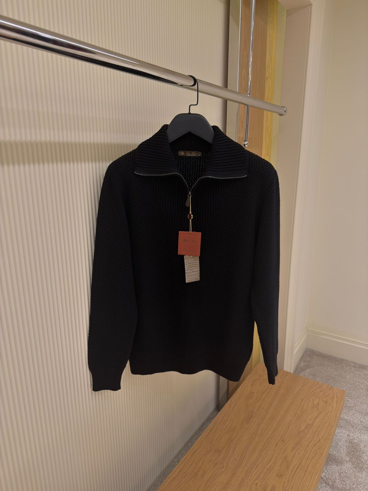 Loro Piana Classic Half-Zip Mezzocollo Jumper