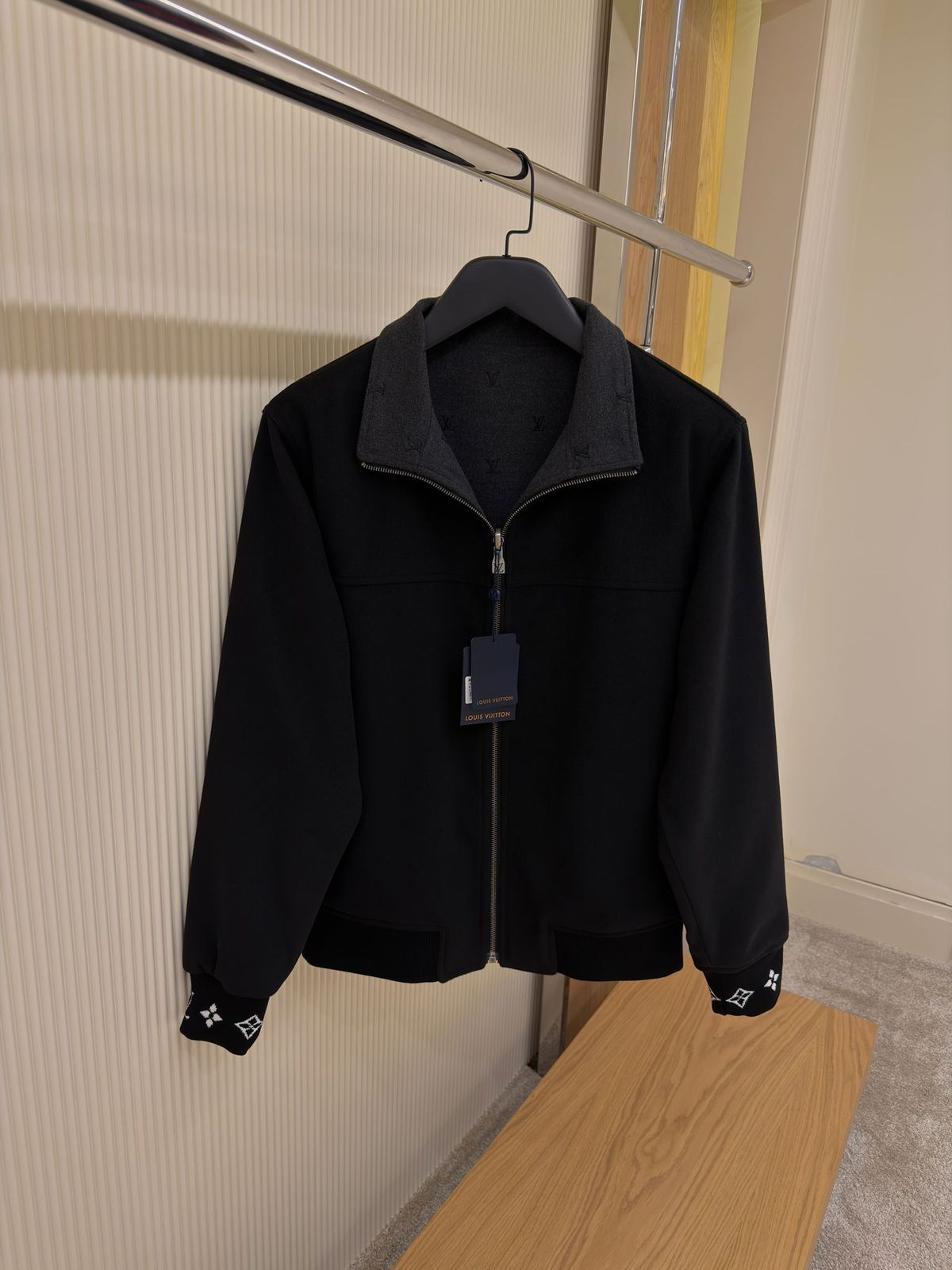 Louis Vuitton Blason Double Face Wool-Silk Blend Reversible Blouson