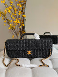 Chanel Classic Long Flap Bag with Top Handle