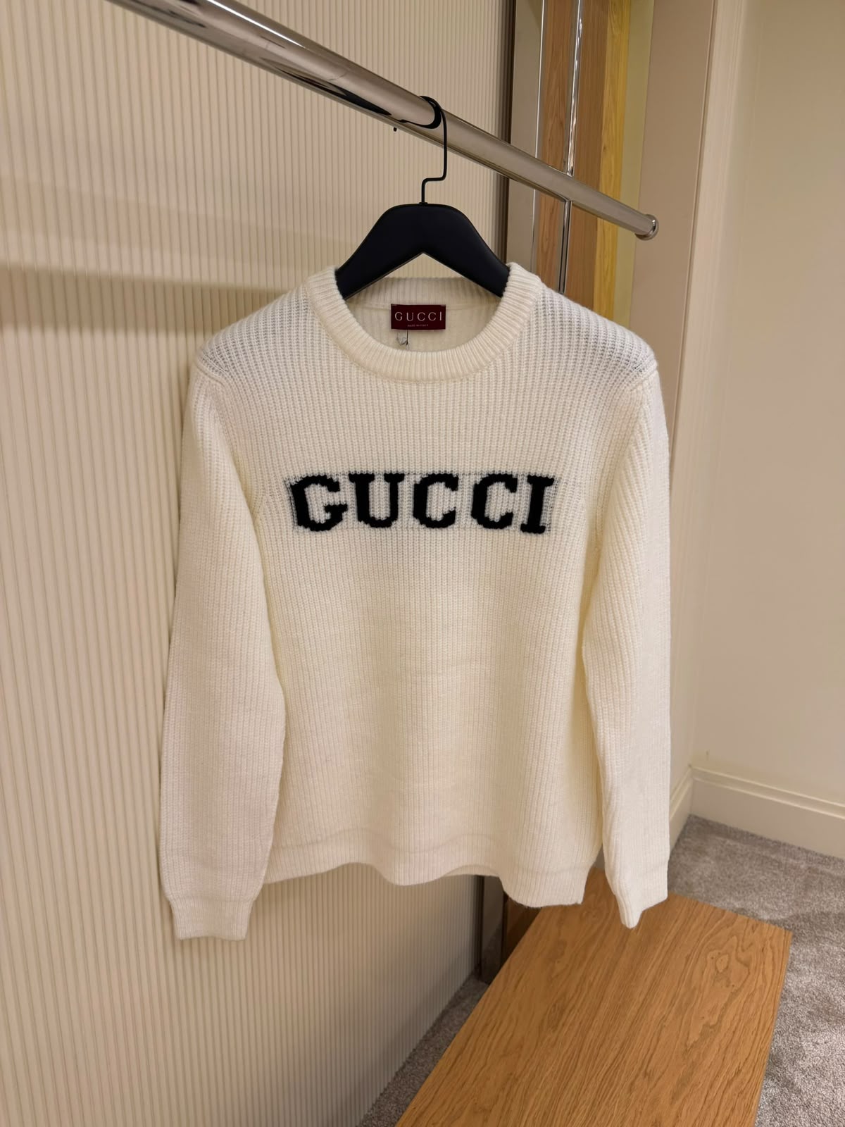 Gucci Intarsia-Logo Wool Sweater