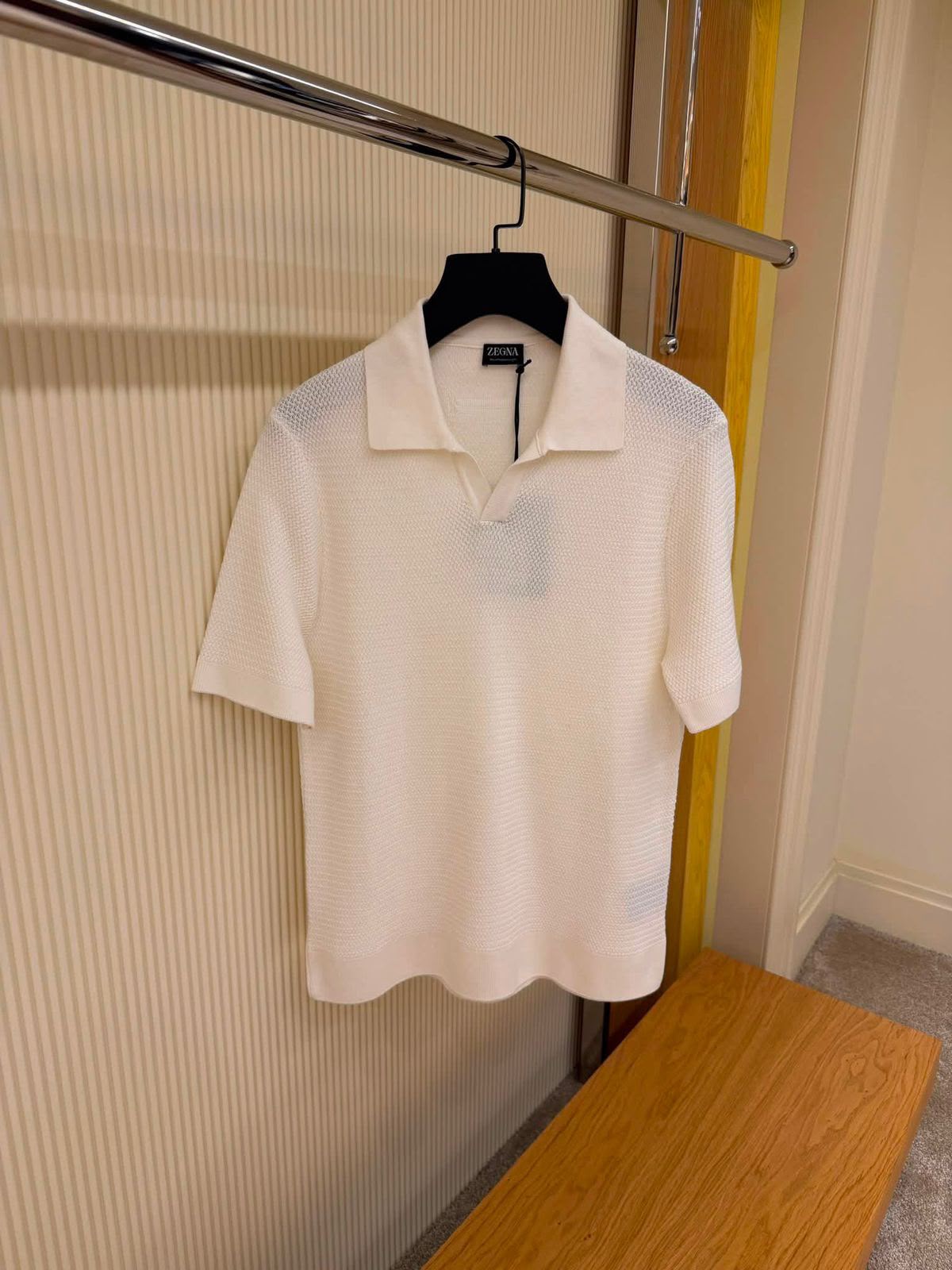 Zegna Oasi Cashmere Knit Polo Shirt