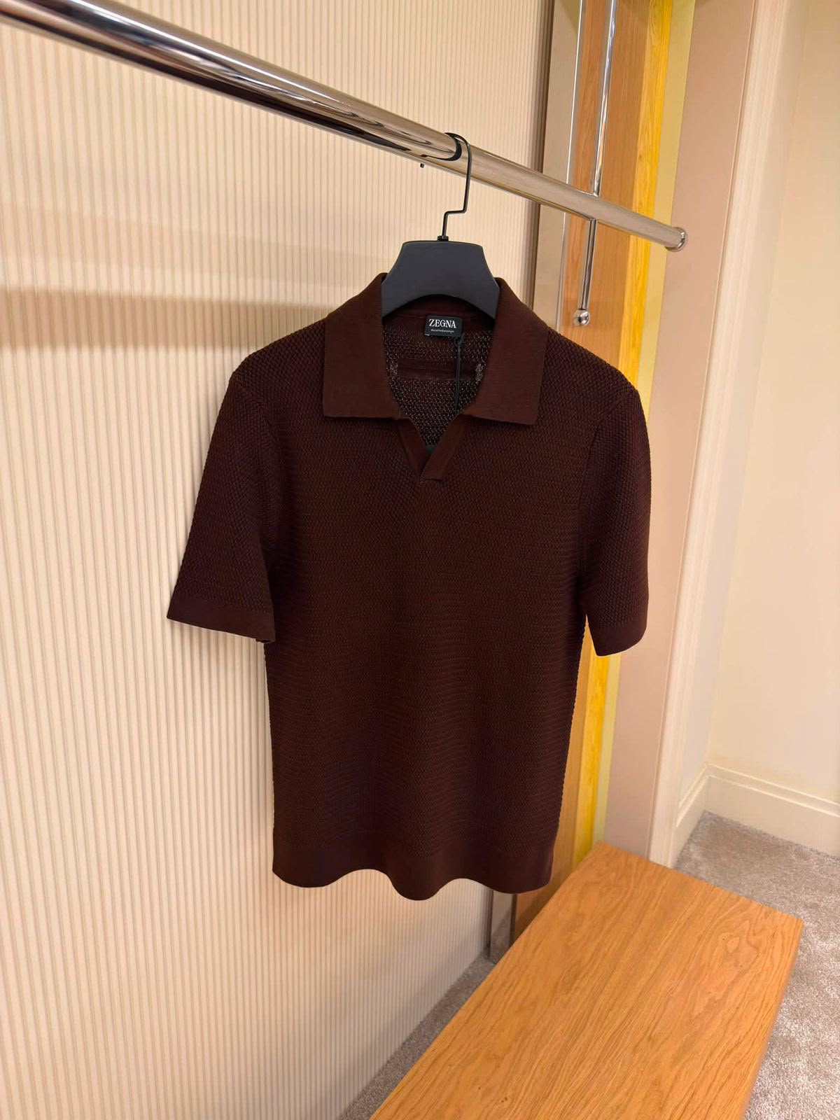 Zegna Oasi Cashmere Knit Polo Shirt