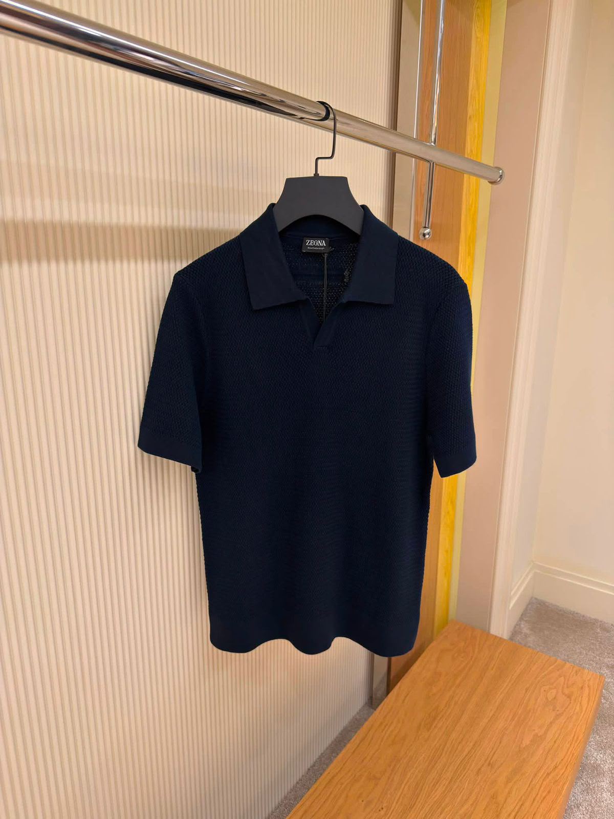 Zegna Oasi Cashmere Knit Polo Shirt