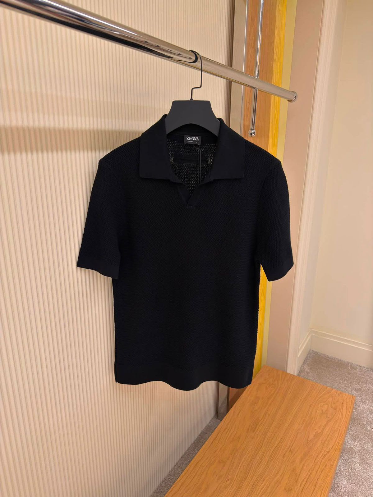 Zegna Oasi Cashmere Knit Polo Shirt