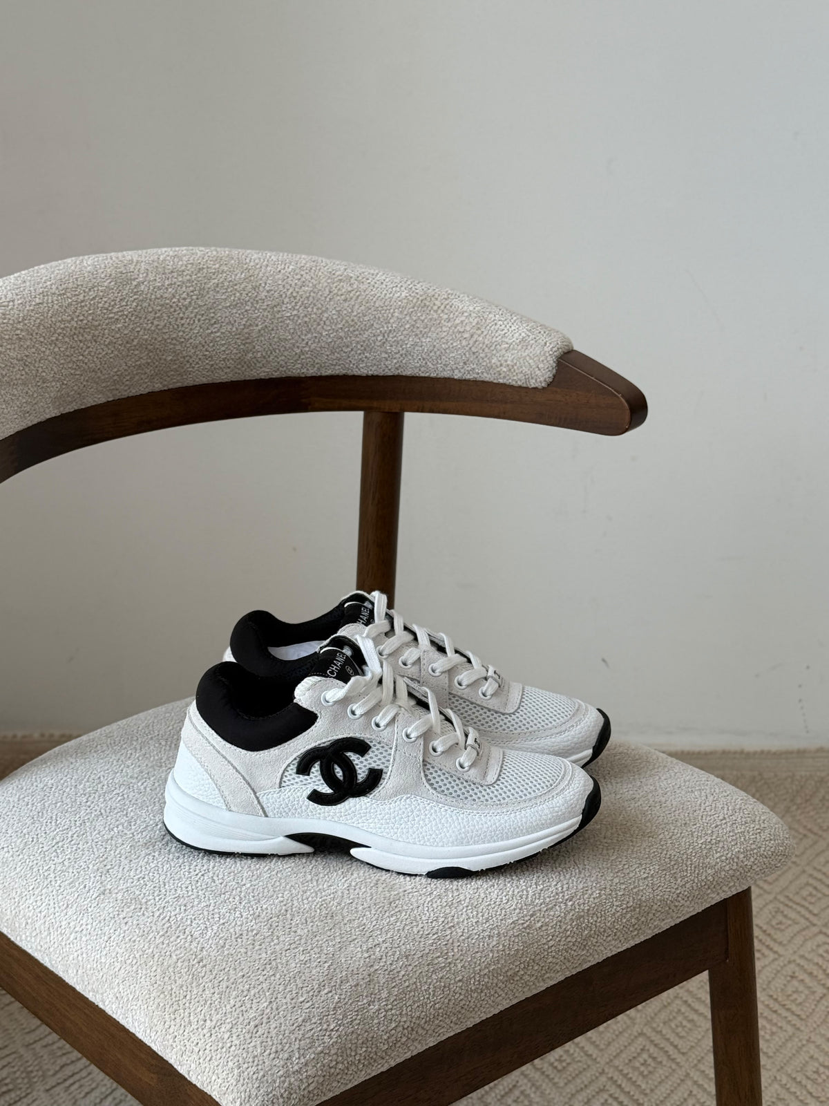 Chanel Mesh, Suede Calfskin & Grained Calfskin Trainers