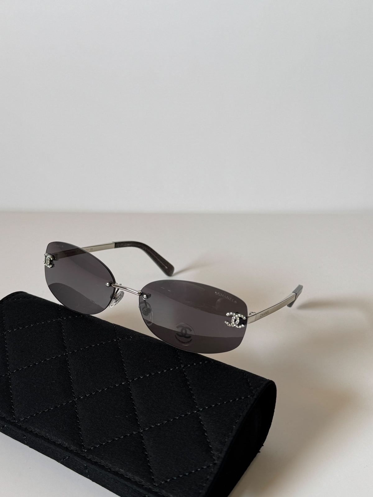Chanel Oval Rimless Sunglasses