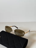 Chanel Oval Rimless Sunglasses