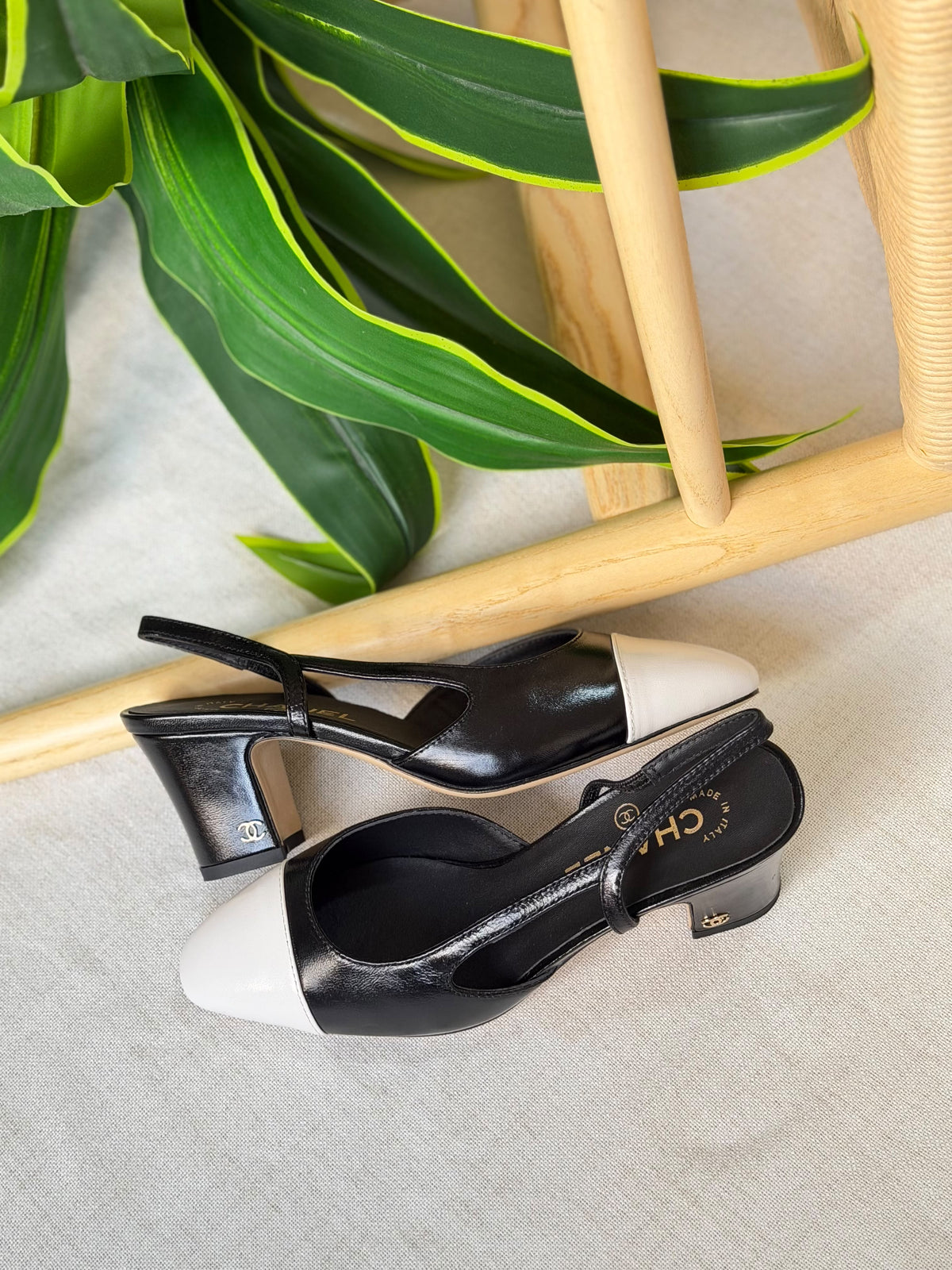 Chanel Suede Slingback Pumps