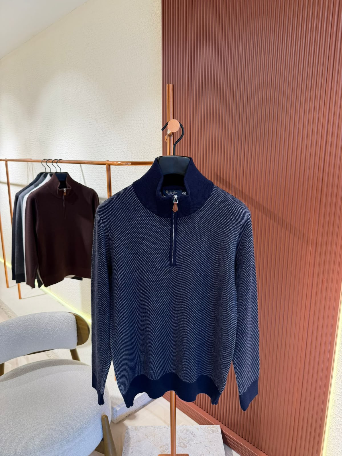 Loro Piana Roadster Cashmere Half-Zip Sweater