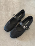 Miu Miu Mesh Fabric Ballerina Flat