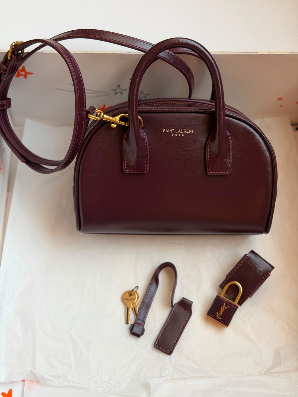 Saint Laurent Mini Sac de Jour Boston Bag