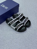 Dior Aqua Sandal Black Dior Oblique Jacquard