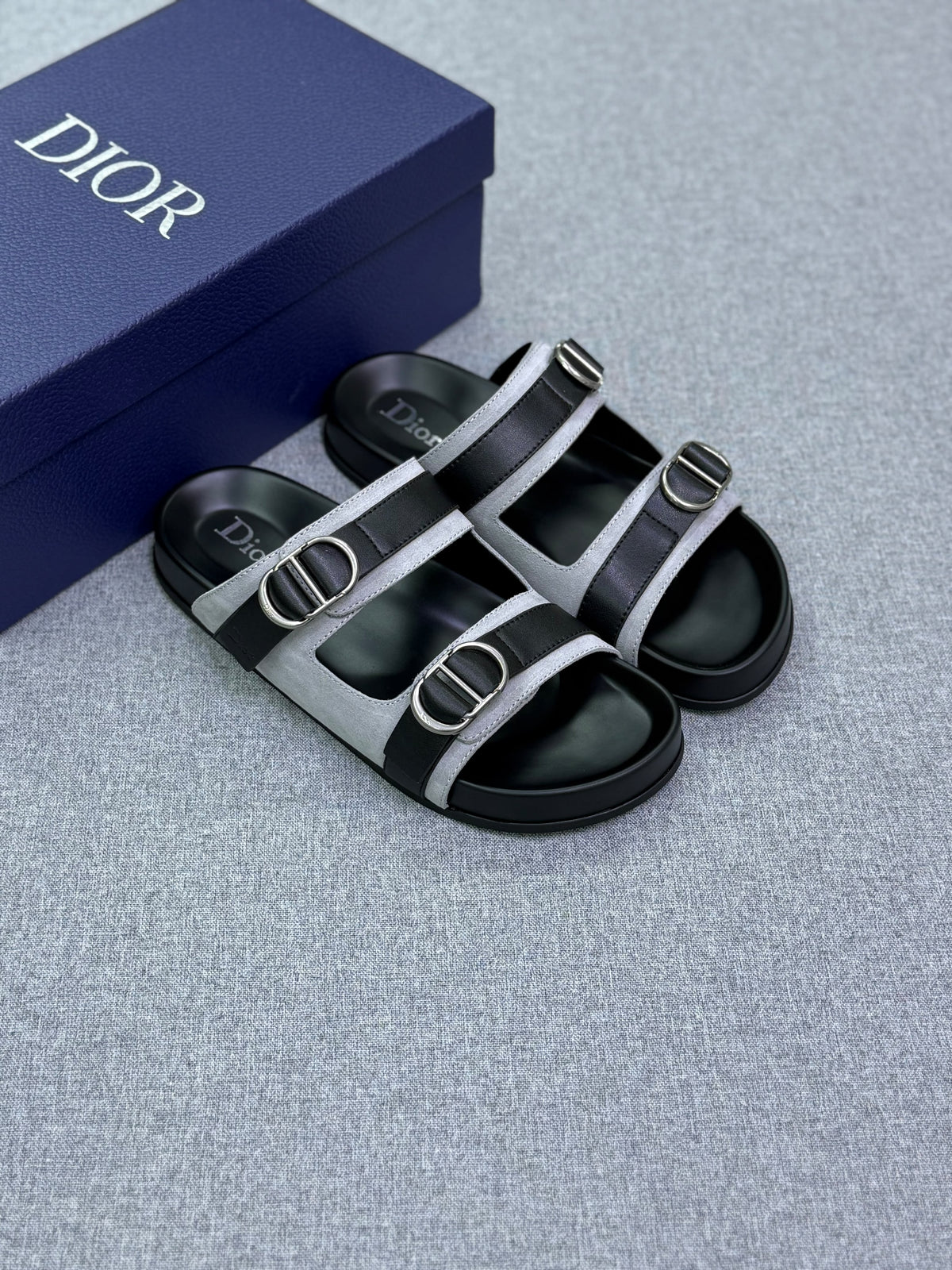 Dior Aqua Sandal Black Dior Oblique Jacquard