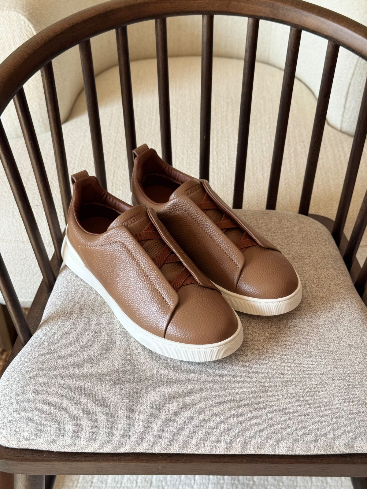 Zegna Triple Stitch Luxury Leisure Shoes