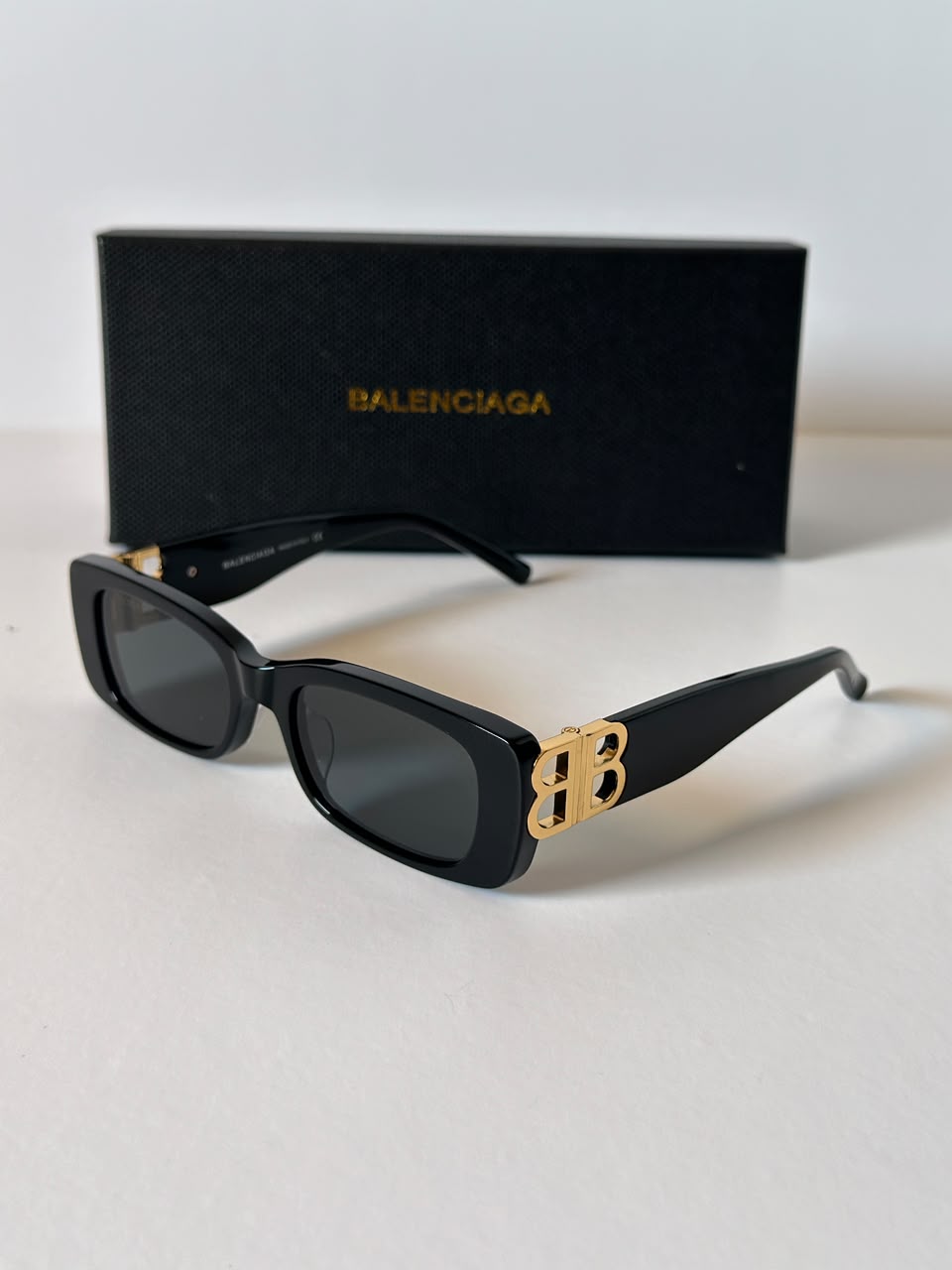 Balenciaga Dynasty Rectangle Sunglasses