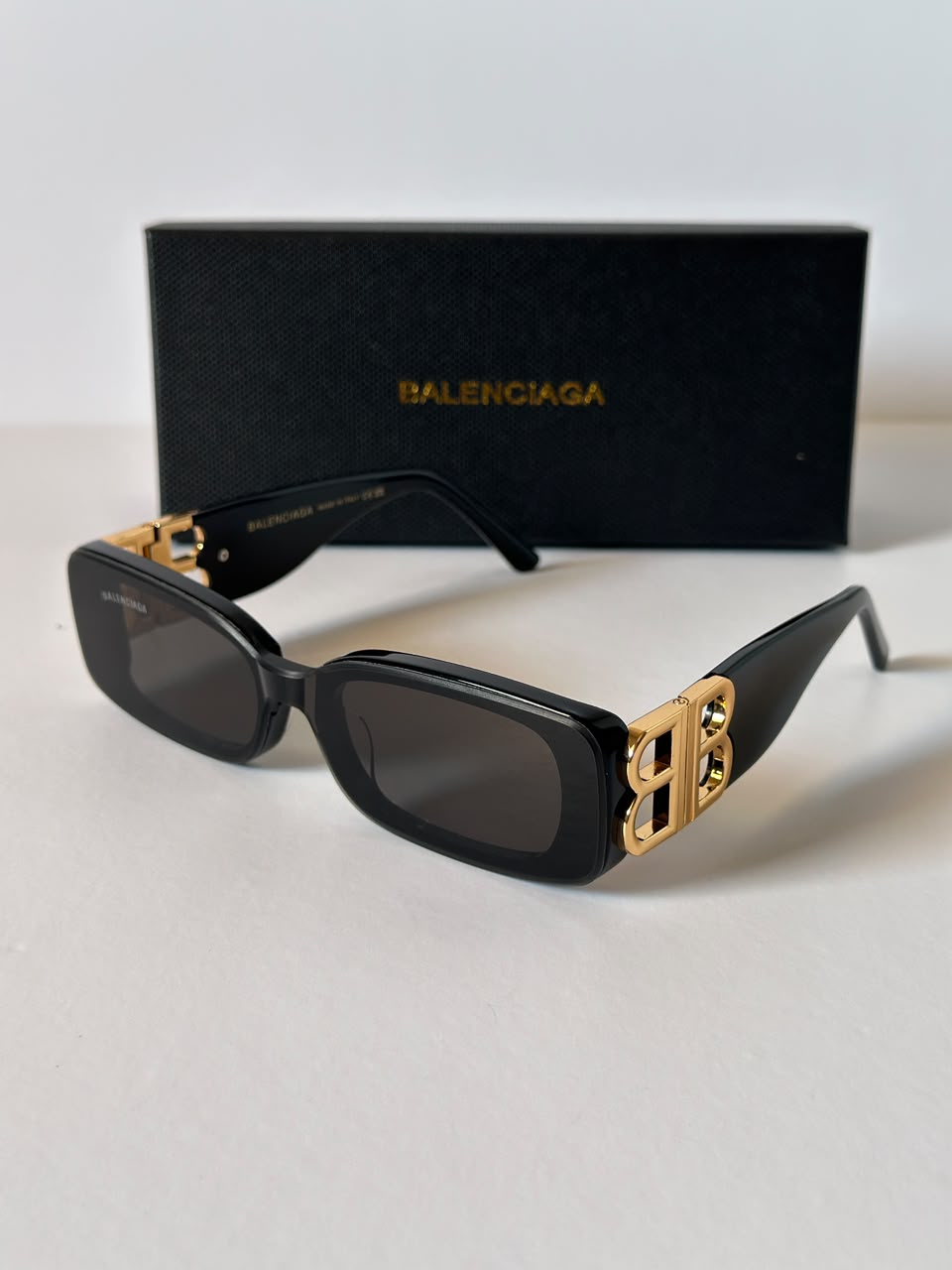 Balenciaga Dynasty Rectangle Sunglasses